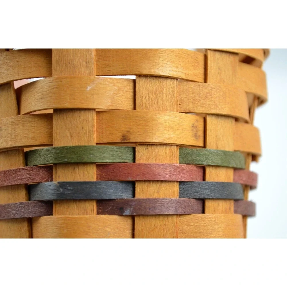 Longaberger 1999 Building Tomorrow Together Bee Basket Red‎ Grn Blu Pur Weaves